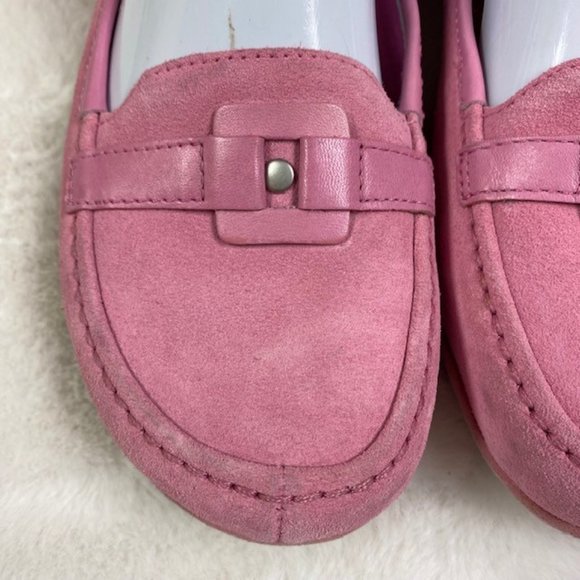 Tsubo Pink Leather Driving Loafers, size 10 - Picture 4 of 13